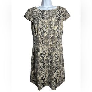 Jessica Howard dress size 10 fun animal print casual shift dress‎ 🖤🖤🖤